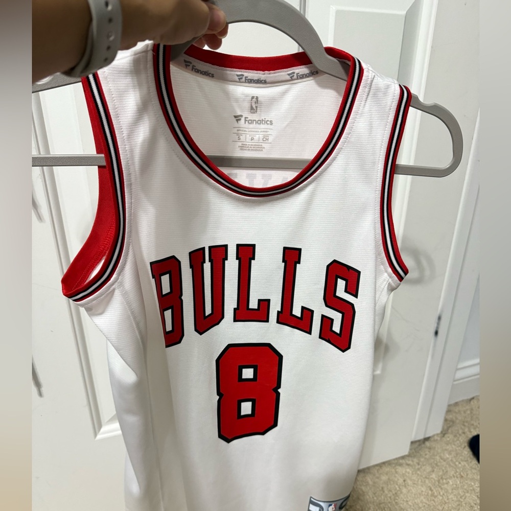 Fanatics White and Red Bulls Jersey Levine